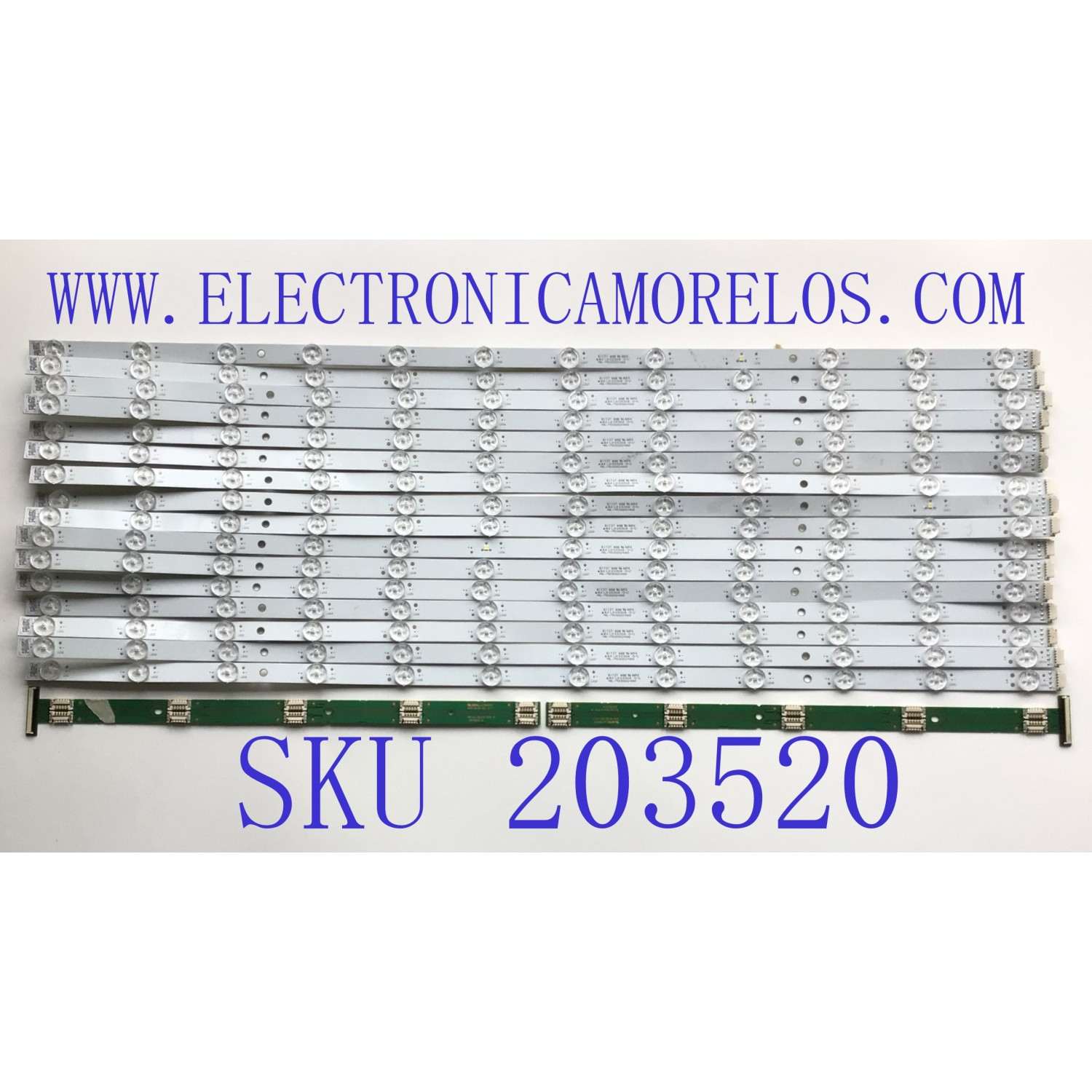KIT DE LED'S PARA TV SONY ((INCOMPLETO SOLO 16 PIEZAS)) / NUMERO DE PARTE MBL-75030D024SN0 / 01Y37 / P75F / E313218 / PANEL YDAF075DNN01 / MODELO XBR-75X950H / XBR75X90H